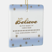 Glauben Sie. Custom Foto Weihnachtsschmuck (Rechts)