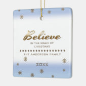 Glauben Sie. Custom Foto Weihnachtsschmuck (Links)