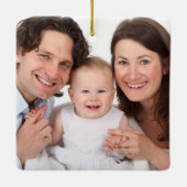 Glauben Sie. Custom Foto Weihnachtsschmuck (Rückseite)