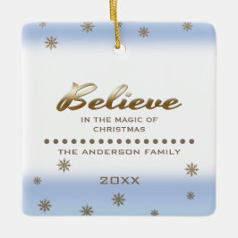 Glauben Sie. Custom Foto Weihnachtsschmuck