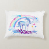 Glauben Sie/das Kinderzimmer-Raum-Dekor des Zierkissen (Rückseite)