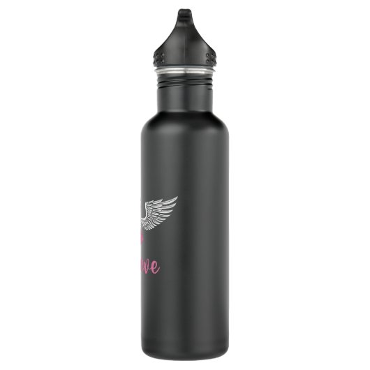 Glauben Sie, dass Brustkrebs das rosa Ribbon-Gesch Edelstahlflasche (Rechts)