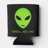 Glauben Sie, dass sich die Alien von Funny green K Dosenkühler (Rückseite)