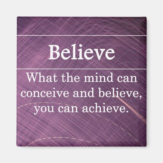 Glauben Sie, dass Sie alles tun können Magnet (Vorne)