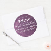 Glauben Sie, dass Sie alles tun können Runder Aufkleber (Umschlag)