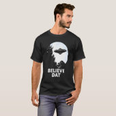 Glauben Sie Dat Ufo Glauben Alien T-Shirt (Vorne ganz)