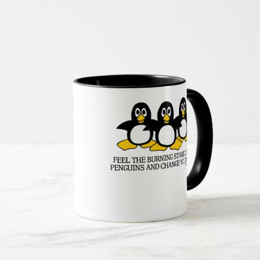 Glauben Sie dem brennenden Stare der Tasse (VorderseiteRechts)