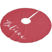 Glauben Sie - dem Wunder des Weihnachtsbaum-Rockes Polyester Weihnachtsbaumdecke (Schrägansicht)