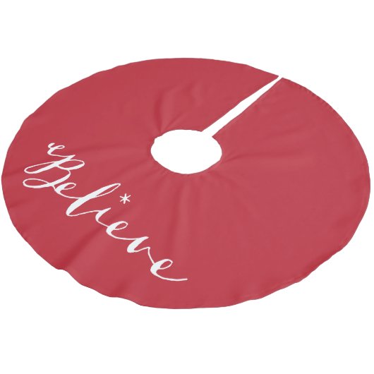 Glauben Sie - dem Wunder des Weihnachtsbaum-Rockes Polyester Weihnachtsbaumdecke (Schrägansicht)