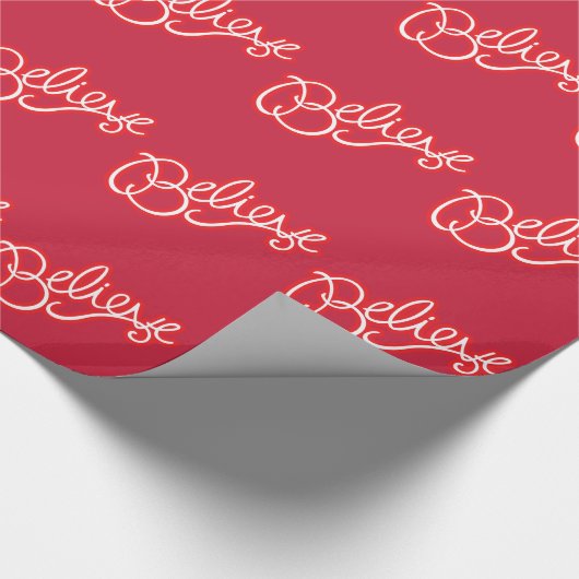 Glauben Sie der grafischen roten weißes Geschenkpapier (Ecke)