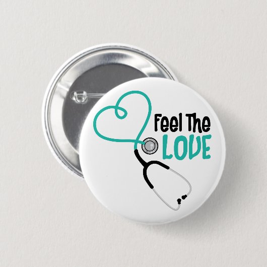 Glauben Sie der Liebe Button (Vorne & Hinten)