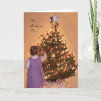 "Glauben Sie der Magie,". Weihnachtskarte Feiertagskarte