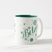 "Glauben Sie" der Zweifarbige Tasse (VorderseiteRechts)