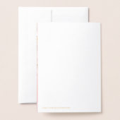 Glauben Sie. Echte Foil Luxe Custom Foto Card Folienkarte (Rückseite mit Umschlag)