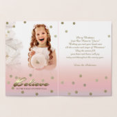 Glauben Sie. Echte Foil Luxe Custom Foto Card Folienkarte (Innenseite)