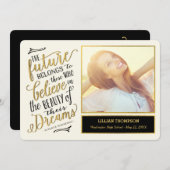 Glauben Sie einfach an die EDITABLE FARBkarte des Einladung (Vorne/Hinten)