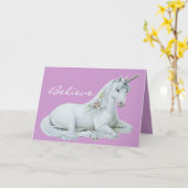 Glauben Sie Einhorn-Anmerkungs-Karte Karte (Gelbe Blume)