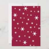 Glauben Sie elegante Script-Urlaubskarte Einladung (Rückseite)