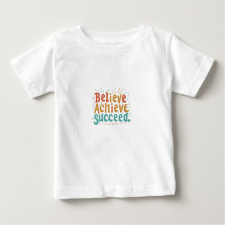Glauben Sie Erfolg: ein Motivierend Design Baby T-shirt
