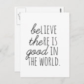 Glauben Sie, es ist gut - Sei das Gute! Postkarte (Vorne/Hinten)