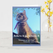 Glauben Sie es, um es zu erzielen! Gruß-Karte Karte (Gelbe Blume)