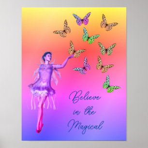 Glauben Sie Fairy Butterfells Inspiration Poster