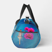 Glauben Sie Fairy und rosa Blume Inspiration Duffle Bag (Rechts)