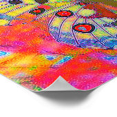 Glauben Sie farbenfrohen Schmetterling hängen Tape Poster (Ecke)