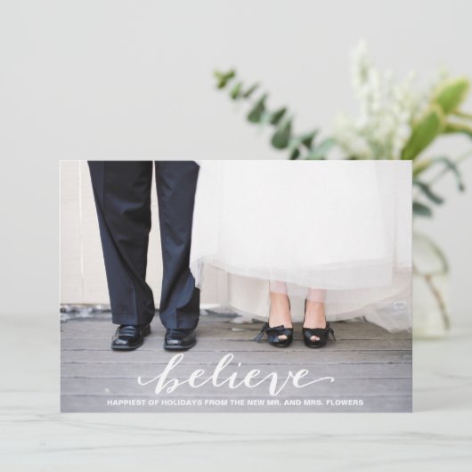 Glauben Sie Feiertagskarte (Stehend Vorderseite)