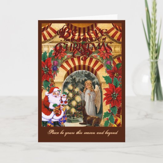 Glauben Sie Feiertagskarte (Vorderseite)