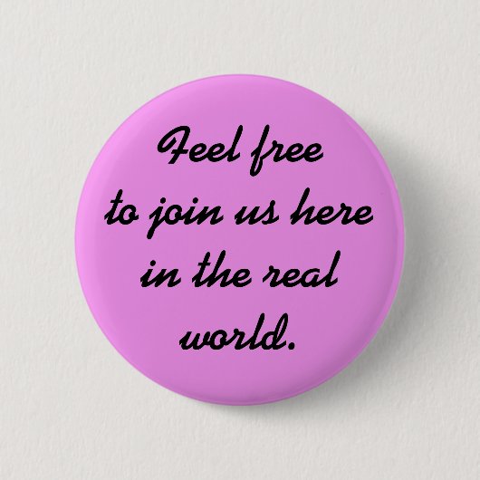 Glauben Sie frei Button (Vorderseite)