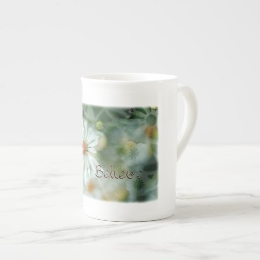 Glauben Sie Gänseblümchen Porzellantasse (Vorderseite Rechts)