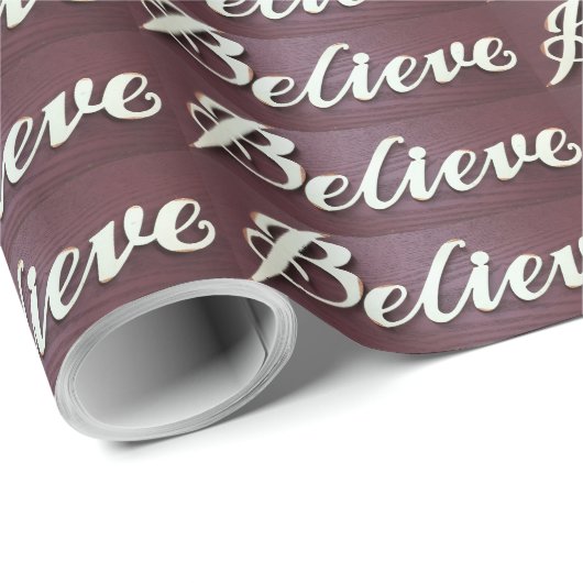 Glauben Sie Grafikkunst Geschenkpapier (Rolleneckpunkt)