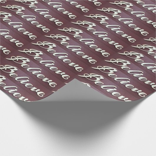 Glauben Sie Grafikkunst Geschenkpapier (Ecke)