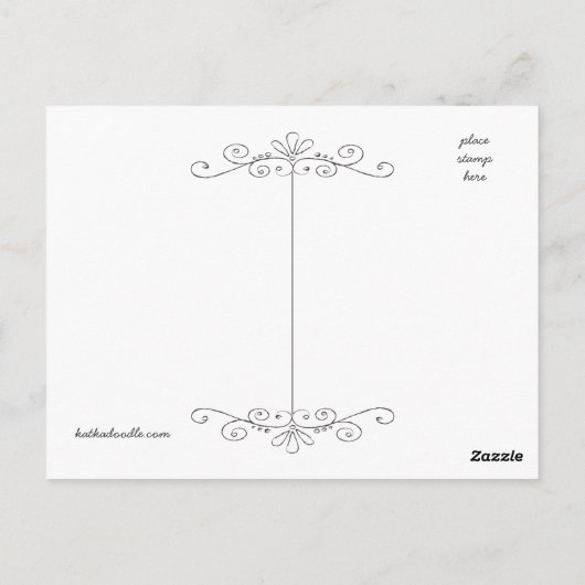 Glauben Sie immer an Fairy Tales Chalkboard Postka Postkarte (Rückseite)