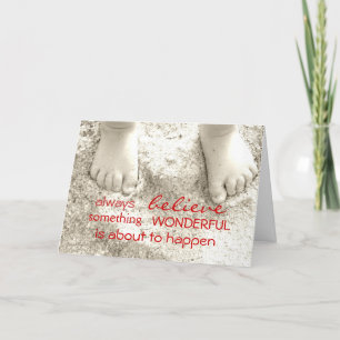 Glauben Sie immer an inspirierende Grußkarten Karte