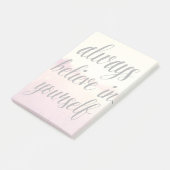 Glauben Sie immer an selbst 2 Post-it Klebezettel (angewinkelt)