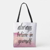 Glauben Sie immer an selbst 2 Tasche (Rückseite)