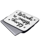 Glauben Sie immer an selbst Laptopschutzhülle (Vorne Knopf)