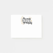 Glauben Sie immer an selbst Post-it Klebezettel (Vorderseite)