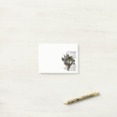 Glauben Sie immer an sich selbst und Drachen Inspi Post-it Klebezettel (Auf Schreibtisch)