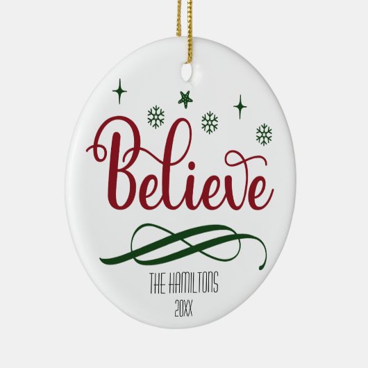 Glauben Sie individualisierbare Weihnachtsschmuck (Rechts)