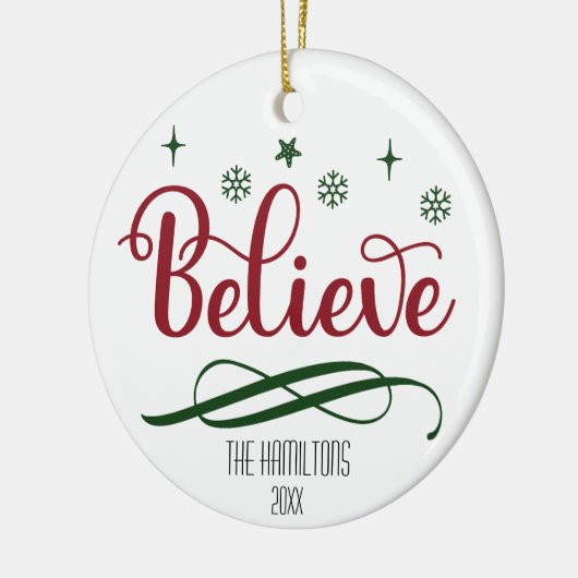 Glauben Sie individualisierbare Weihnachtsschmuck (Links)