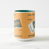 Glauben Sie inspirierende Christliche Schrift Zwei Tasse (Zentrum)