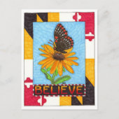 Glauben Sie inspirierende Postkarte (Vorderseite)