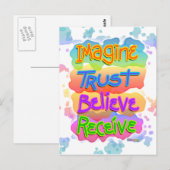 Glauben Sie inspirierende Postkarten (Vorne/Hinten)