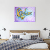 Glauben Sie inspirierende Word Malerei Leinwand Ar (Insitu (Schlafzimmer))
