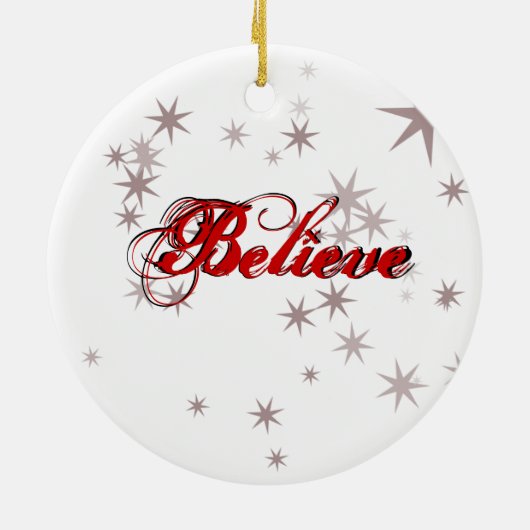 Glauben Sie Keramikornament (Hinten)