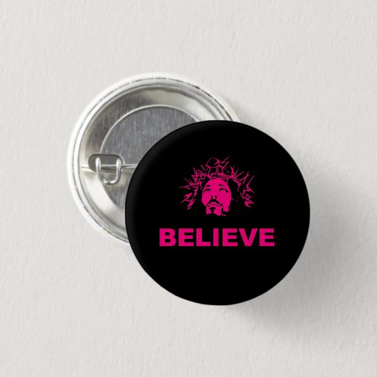 Glauben Sie Knopf Button (Vorne & Hinten)