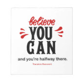 Glauben Sie können Notizblock (Vorderseite)